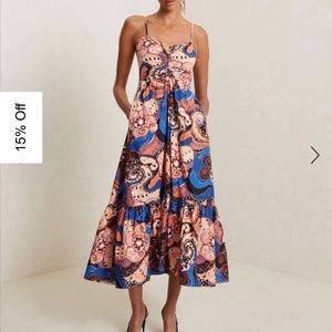 A.L.C. lilah paisley printed midi dress